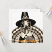 Prettig Thanksgiving Kaart (Voorkant / Achterkant in situ)