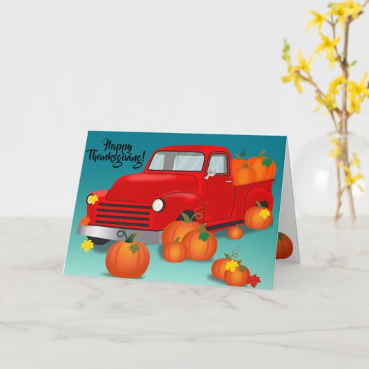 Prettig Thanksgiving Kaart (Gele Bloem)