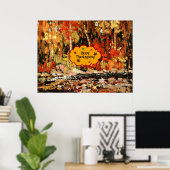 "Prettig Thanksgiving," Kleuren van de herfst, Poster (Thuiskantoor)