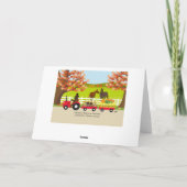 Prettig Thanksgiving Labradors en Tractor Kaart (Achterkant)