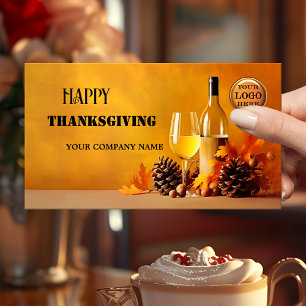 Prettig Thanksgiving Najaar Visitekaartje