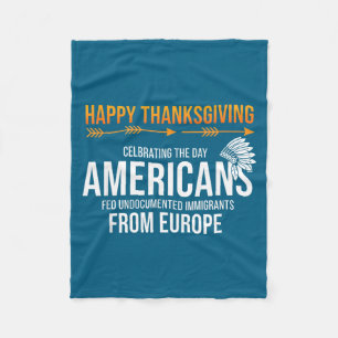 Prettig Thanksgiving, Native American Truth_ Ameri Fleece Deken