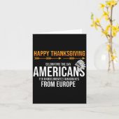 Prettig Thanksgiving, Native American Truth_ Ameri Kaart (Gele Bloem)