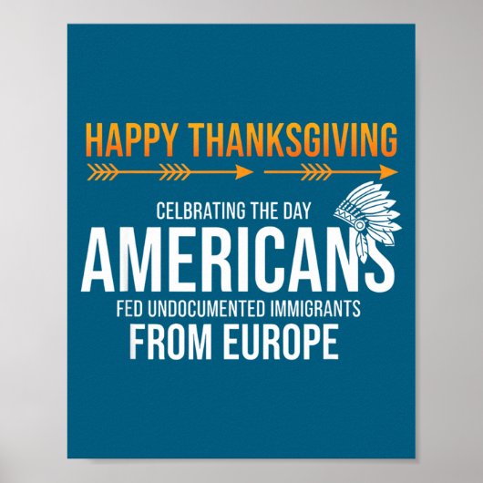 Prettig Thanksgiving, Native American Truth_ Ameri Poster (Voorkant)