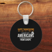 Prettig Thanksgiving, Native American Truth_ Ameri Sleutelhanger (Voorkant)