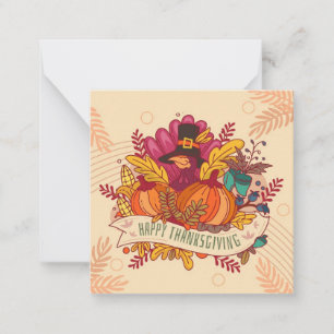 Prettig Thanksgiving Notitiekaartje