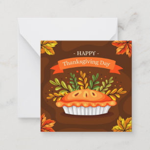 Prettig Thanksgiving Notitiekaartje