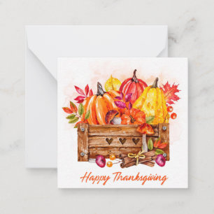 Prettig Thanksgiving Notitiekaartje