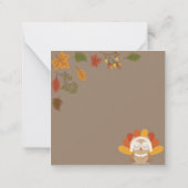 Prettig Thanksgiving Notitiekaartje (Achterkant)
