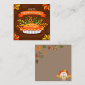 Prettig Thanksgiving Notitiekaartje (Voorkant / Achterkant)
