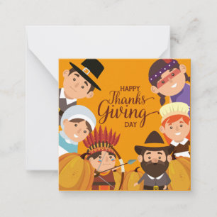 Prettig Thanksgiving Notitiekaartje