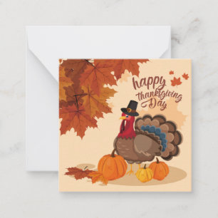 Prettig Thanksgiving Notitiekaartje