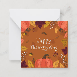 Prettig Thanksgiving Notitiekaartje