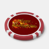 Prettig Thanksgiving Poker Chips (Enkel)