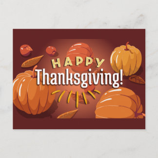 PRETTIG THANKSGIVING POMPOENEN BRIEFKAART
