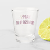 Prettig Thanksgiving Shot Glas (Achterkant)
