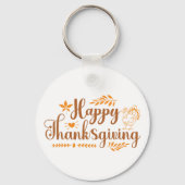 Prettig Thanksgiving Sleutelhanger (Achterkant)