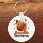 Prettig Thanksgiving  Sleutelhanger (Voorkant)