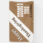 Prettig Thanksgiving Spandoek (Verticaal)