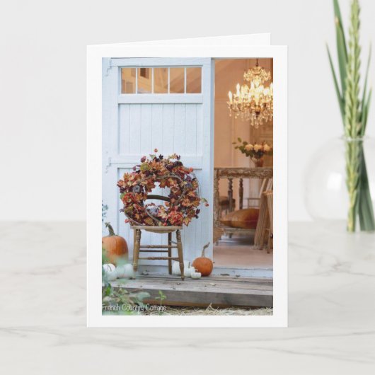 PRETTIG THANKSGIVING TOEGEWENST AAN EEN "ZEER BIJZ KAART (Voorkant)