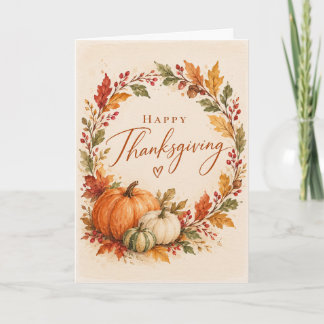 Prettig Thanksgiving-vakantiegroet Kaart