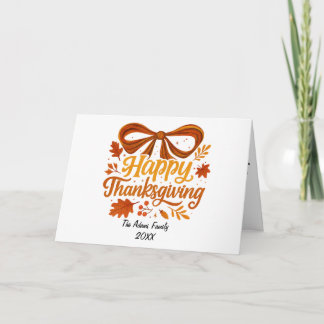 Prettig Thanksgiving Vouw Kerstkaart,  Dank je wel Bedankkaart