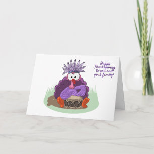 Prettig Thanksgivingfeest voor jou en je familie. Bedankkaart