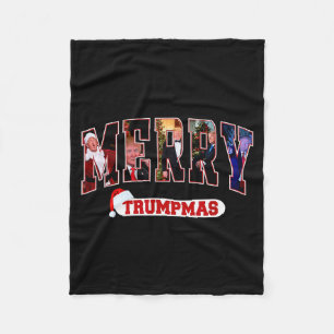 Prettig Trumpmas Kerstman Trump Kerst Pyjama Grapp Fleece Deken