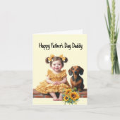 Prettig Vaderdag van dochter Kaart (Voorkant)