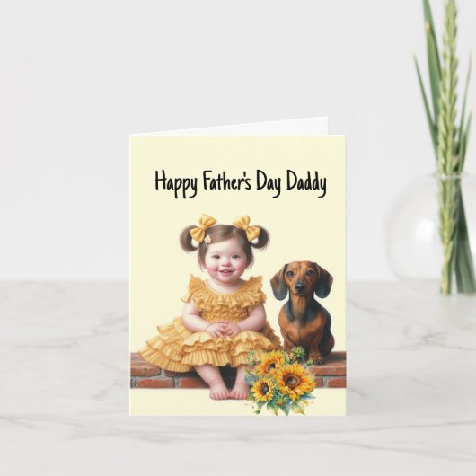 Prettig Vaderdag van dochter Kaart (Voorkant)