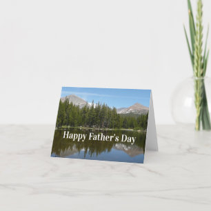 Prettig Vaderdag Yosemite Lake Reflectiekaart Kaart