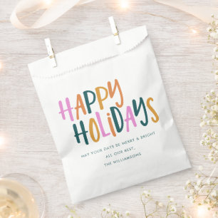 Prettig Vakantie Feestelijke Typografie Persoonlij Bedankzakje