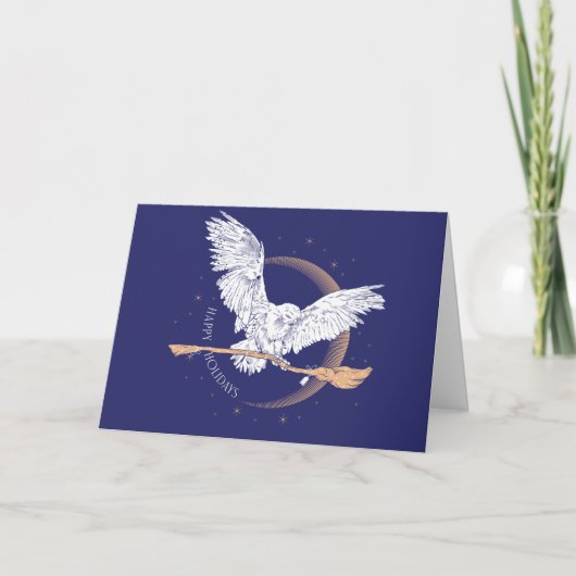 Prettig Vakantie Hedwig Levering Feestdagen Kaart (Voorkant)