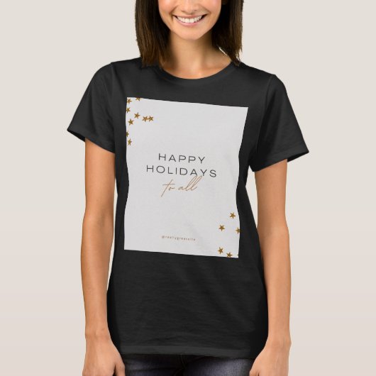 Prettig vakantie ontwerp t-shirt (Voorkant)