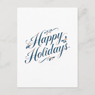 Prettig Vakantiefeest Kerstmis Familie Nieuwjaar Briefkaart