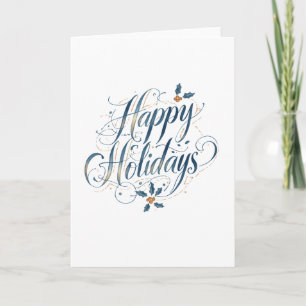 Prettig Vakantiefeest Kerstmis Familie Nieuwjaar Kaart
