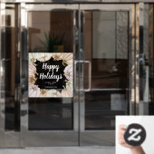 Prettig Vakantieseizoen Herfstpompoenen Raamsticker (Kantoordeur)