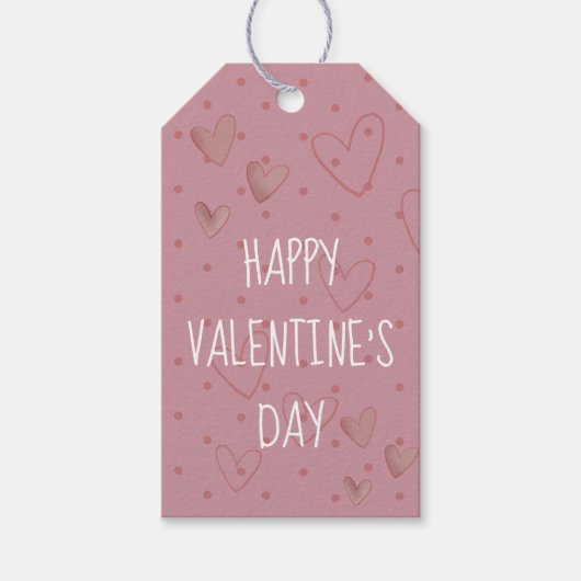 Prettig Valentijnsdag Cadeaulabel (Voorkant)