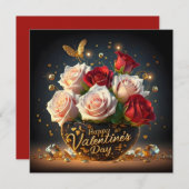 Prettig Valentijnsdag  Feestdagenkaart (Voorkant / Achterkant)