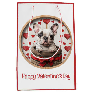 Prettig Valentijnsdag Franse Bulldog Medium Cadeauzakje