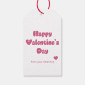 Prettig Valentijnsdag Glitter Cadeaulabel (Achterkant)