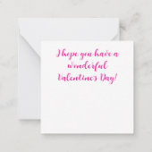 Prettig Valentijnsdag  Notitiekaartje (Achterkant)