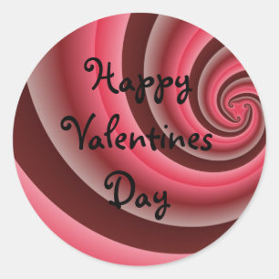 Prettig Valentijnsdag Ronde Sticker