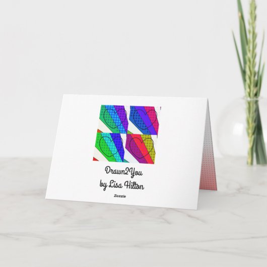 Prettig Valentijnsdag schatje, Retro Pop Art stijl Kaart (Achterkant)