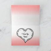 Prettig Valentijnsdag schatje, Retro Pop Art stijl Kaart (Binnen)