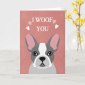 Prettig Valentijnsdag van de hond Kaart (Gele Bloem)