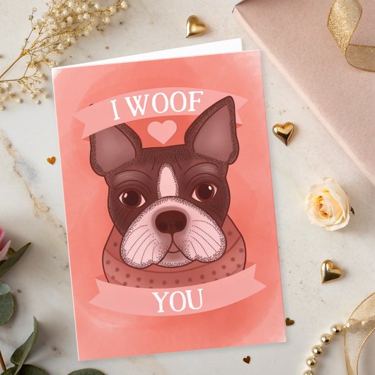 Prettig Valentijnsdag van de hond Kaart