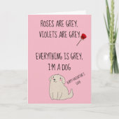 Prettig Valentijnsdag van de hond Kaart (Voorkant)