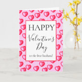 Prettig Valentijnsdag voor de beste echtgenoot Kaart (Gele Bloem)