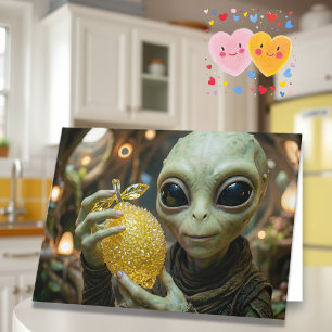 Prettig Valentijnsdag voor mijn hoofdknijper Alien Kaart